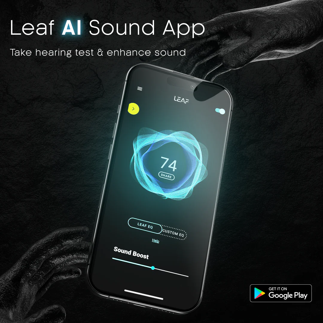 Leaf Buds X214 Wireless Earbuds (Black Blood) - Image 3